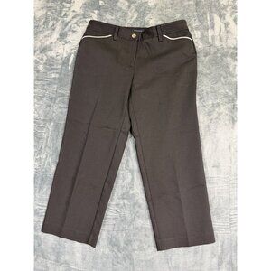 Jones New York Womens Stretch Dress Pants Size 4 Black Trousers